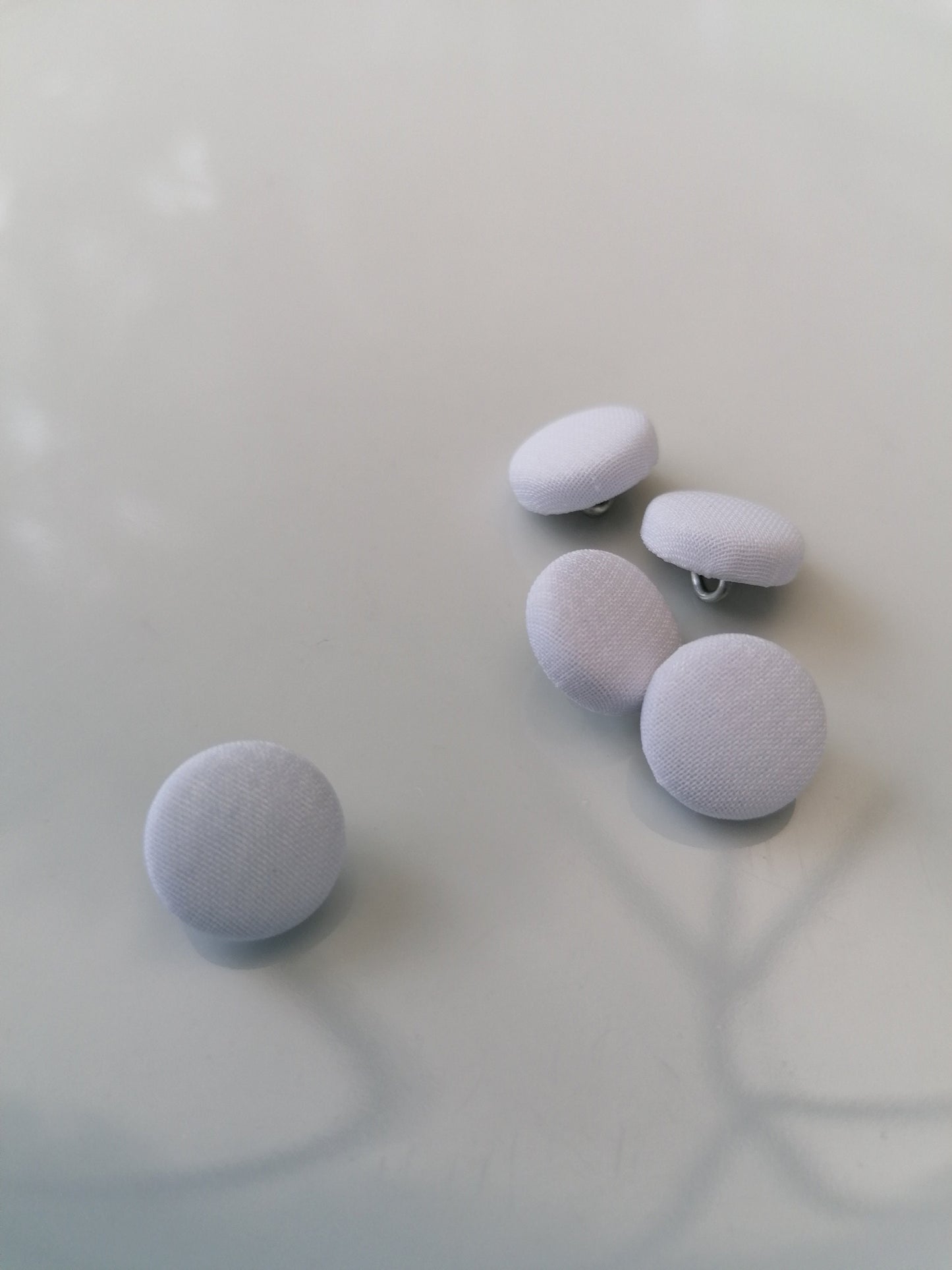 Chiffon Covered White Wedding Dress Buttons Silk Satin Bridal Buttons Silk Charmeuse