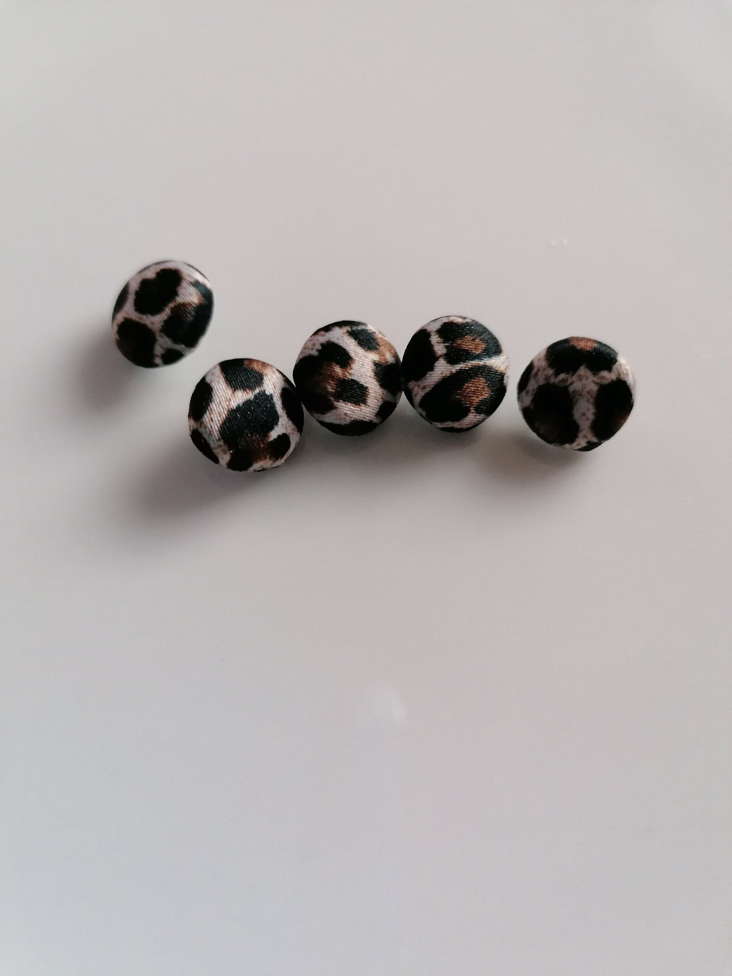 Leopard Print Wedding Dress Buttons Satin Bridal Buttons Animal Print Alternative Bride