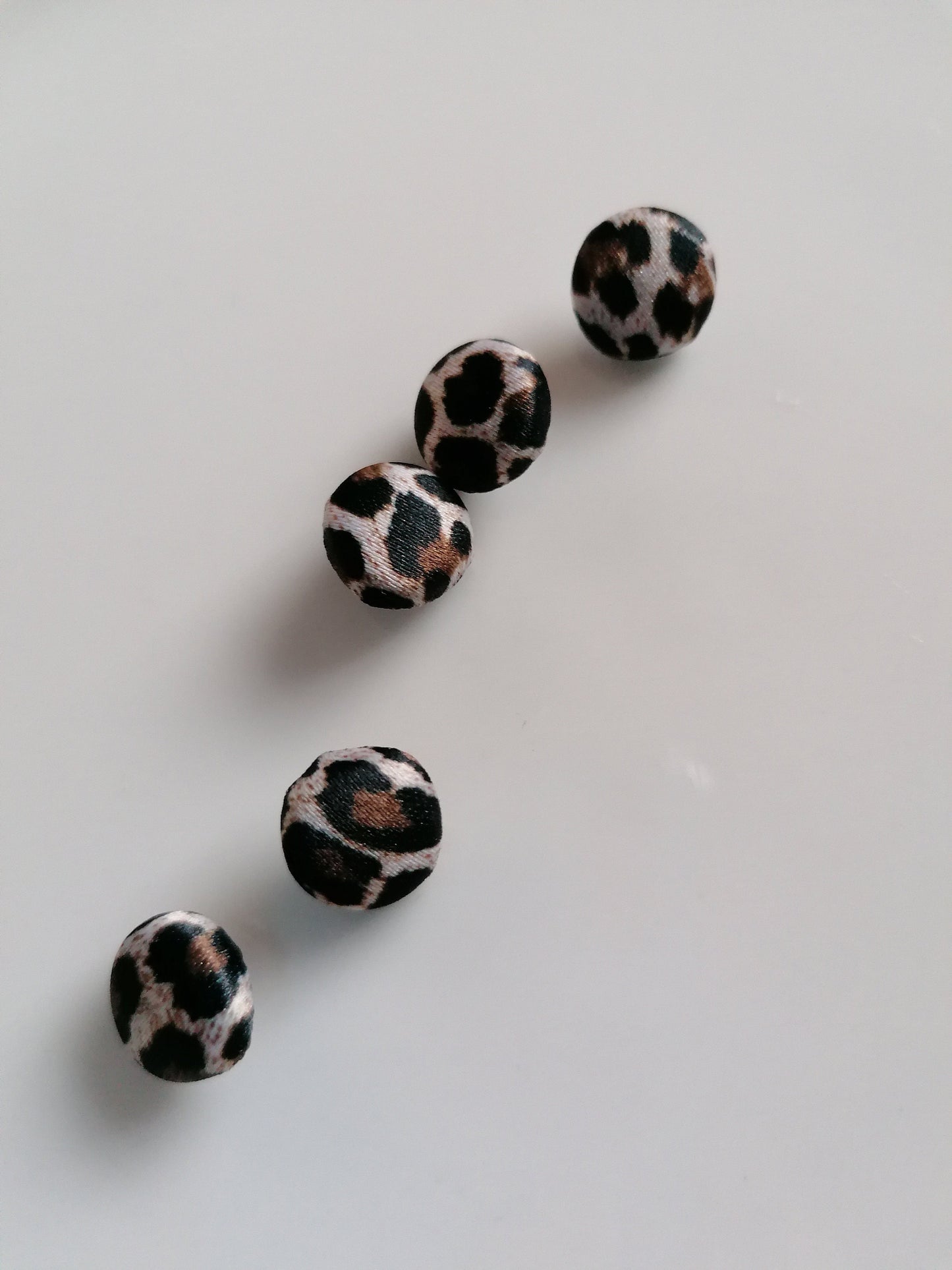 Leopard Print Wedding Dress Buttons Satin Bridal Buttons Animal Print Alternative Bride