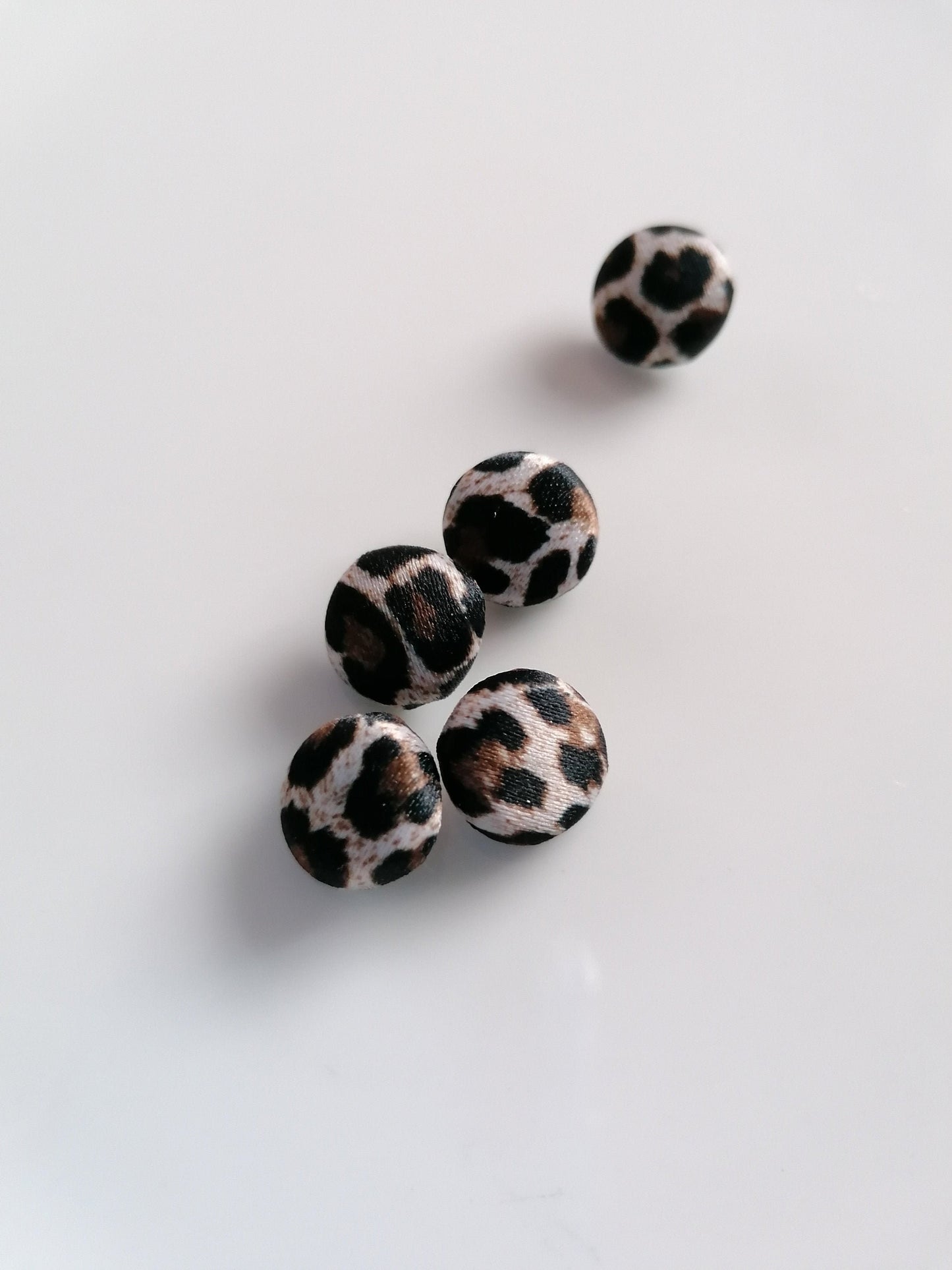 Leopard Print Wedding Dress Buttons Satin Bridal Buttons Animal Print Alternative Bride