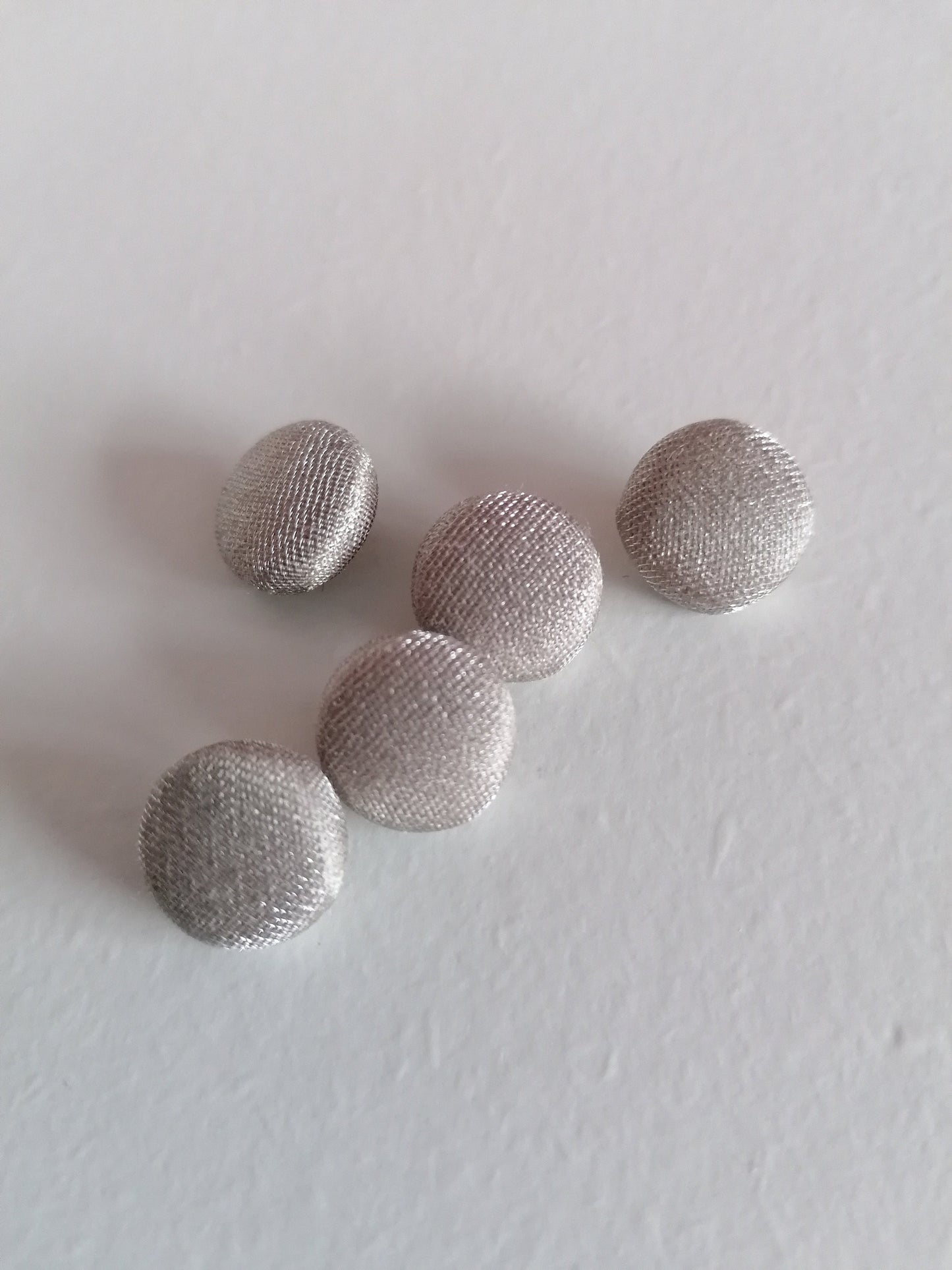 Silver Taupe Crepe Wedding Dress Buttons Metallic Bridal Buttons Limited Edition