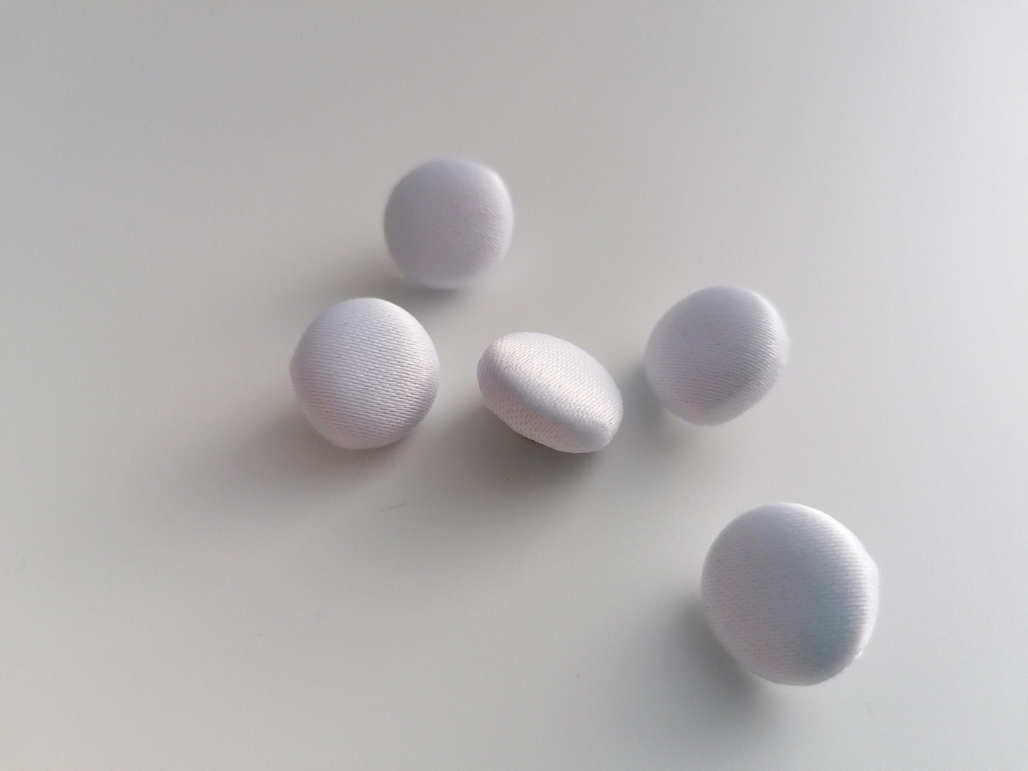 White Wedding Dress Buttons Duchess Satin Bridal Buttons