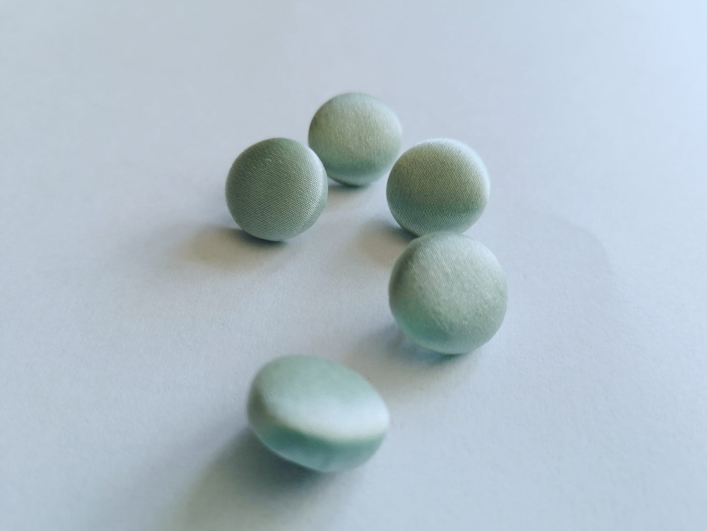 Duck Egg Wedding Dress Buttons 100% Silk Satin Bridal Buttons Blue Green Silk Charmeuse
