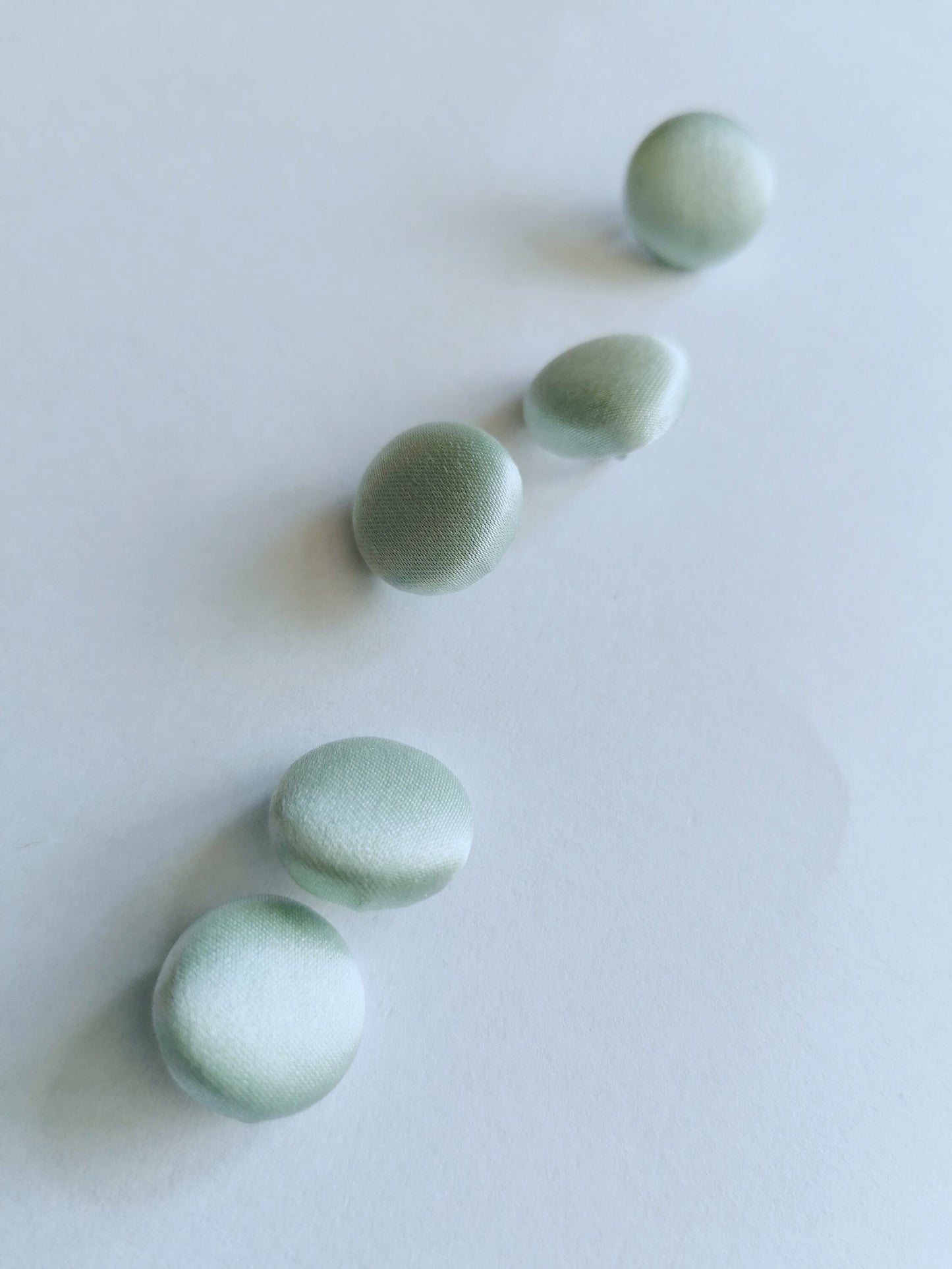 Duck Egg Wedding Dress Buttons 100% Silk Satin Bridal Buttons Blue Green Silk Charmeuse