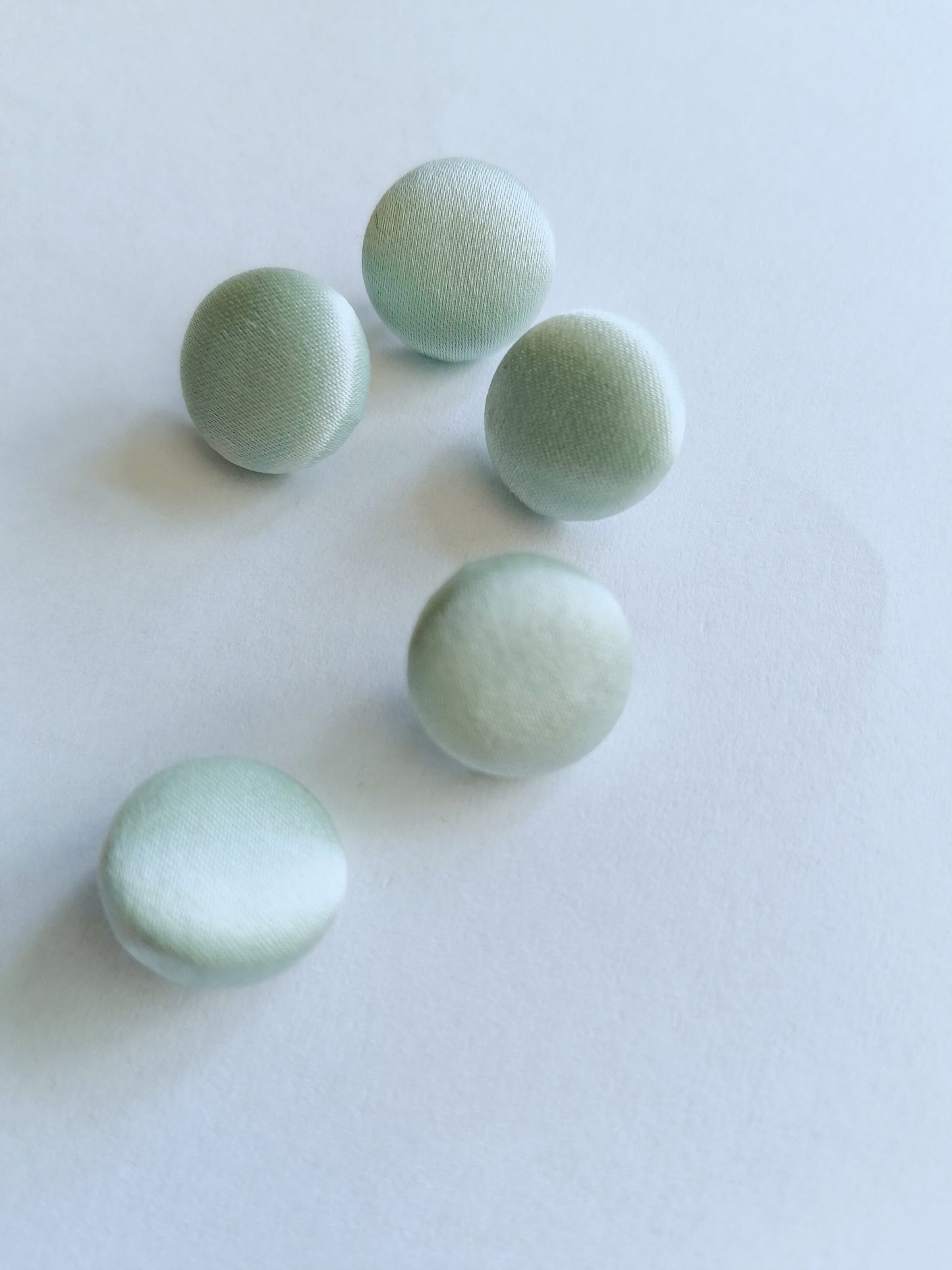 Duck Egg Wedding Dress Buttons 100% Silk Satin Bridal Buttons Blue Green Silk Charmeuse