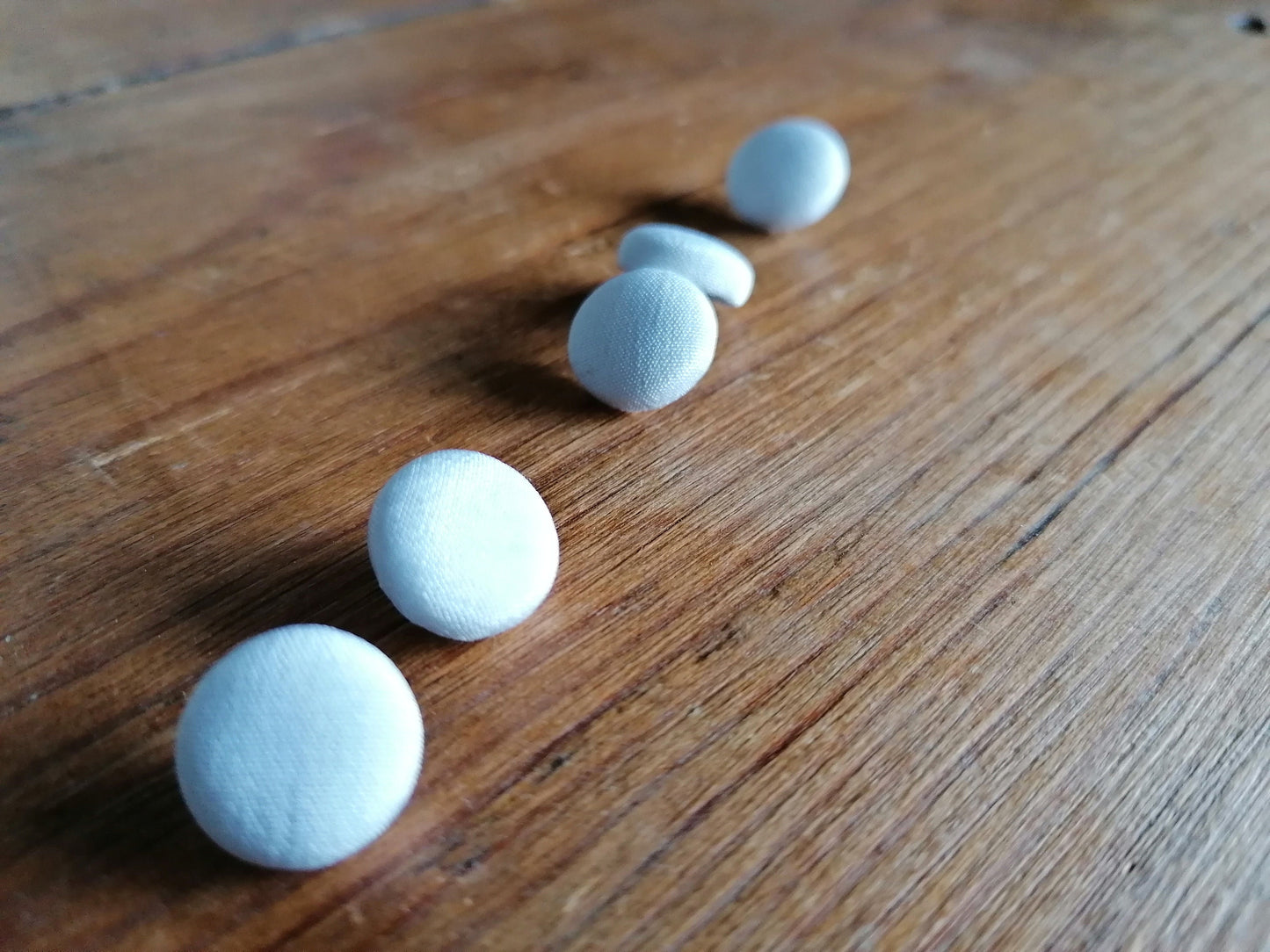 Ivory 100% Silk Crepe de Chine Wedding Dress Buttons Bridal Buttons Limited Edition