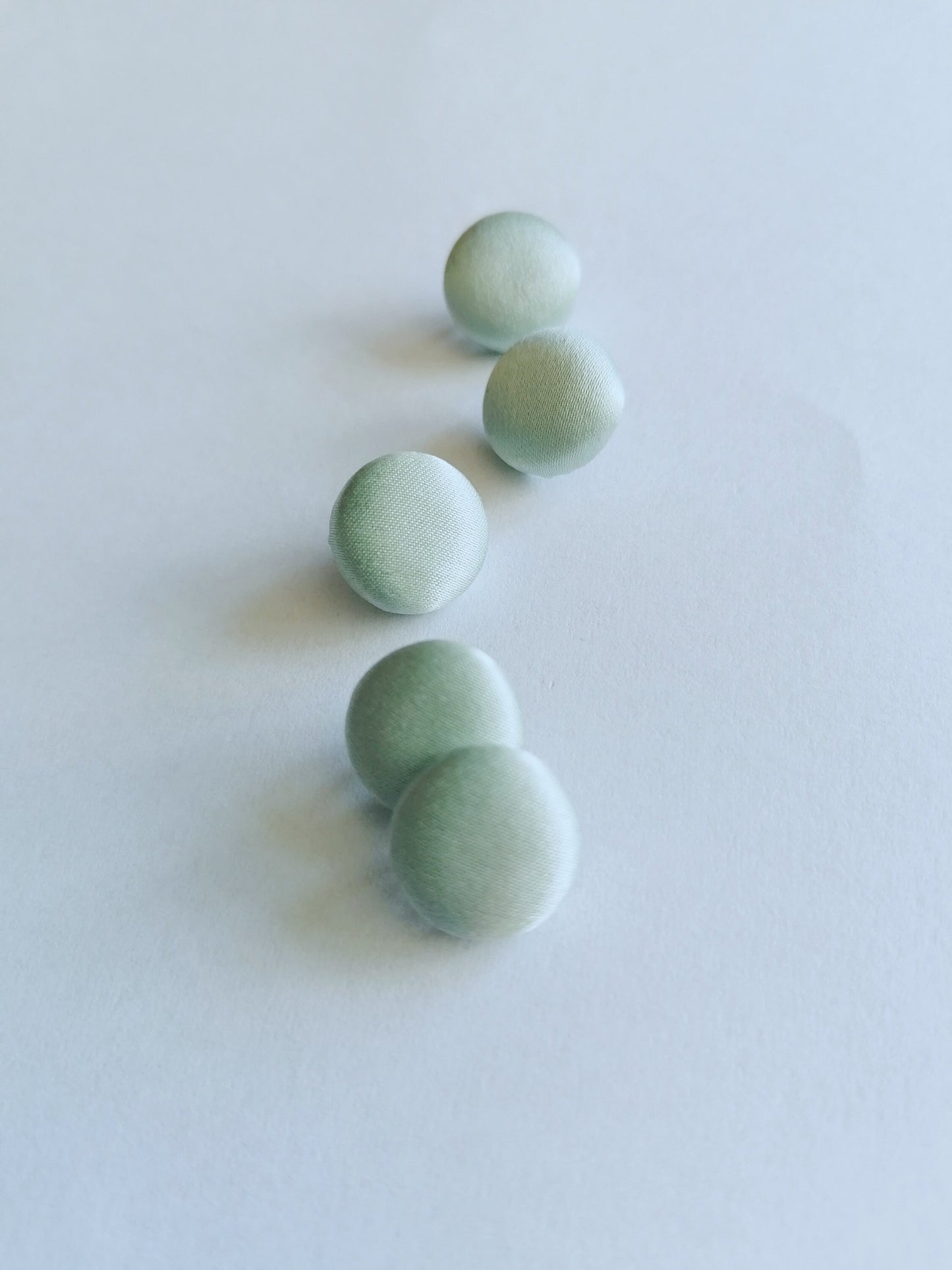 Duck Egg Wedding Dress Buttons 100% Silk Satin Bridal Buttons Blue Green Silk Charmeuse