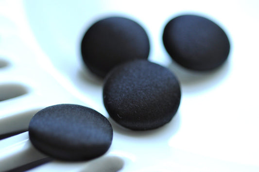 Black Silk Satin Tuxedo Buttons Silk Charmeuse Mens Suit Buttons