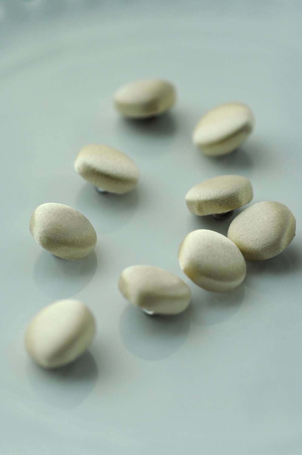 Cream Wedding Dress Buttons 100% Silk Satin Bridal Buttons Silk Charmeuse