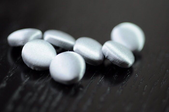 Silver Grey Wedding Dress Buttons 100% Silk Satin Bridal Buttons Silk Charmeuse