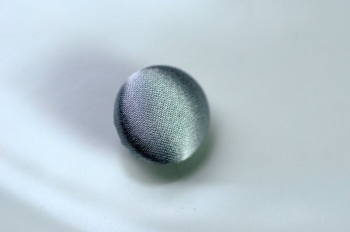 Silver Grey Wedding Dress Buttons 100% Silk Satin Bridal Buttons Silk Charmeuse
