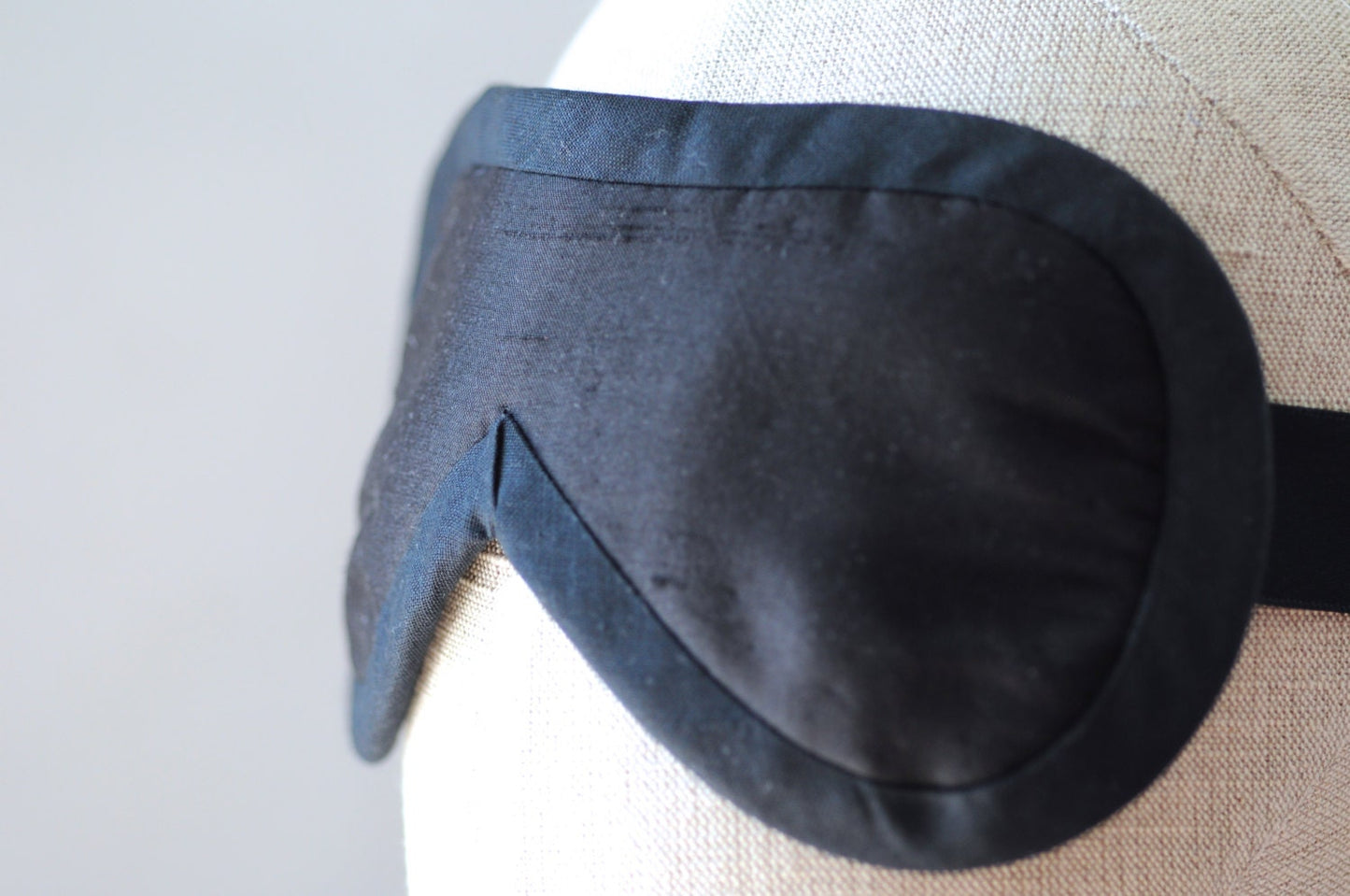 Simply Black Eye Mask Silk Boudoir Blindfold Eyemask Sleep
