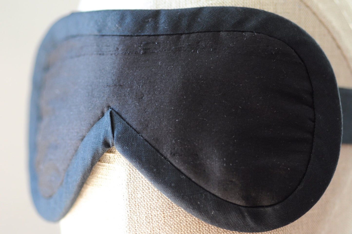 Simply Black Eye Mask Silk Boudoir Blindfold Eyemask Sleep
