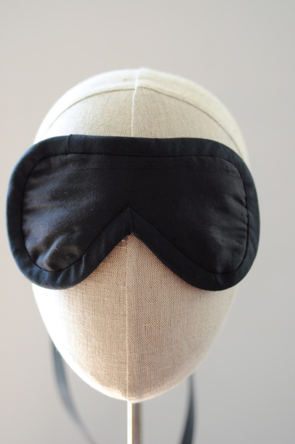 Simply Black Eye Mask Silk Boudoir Blindfold Eyemask Sleep