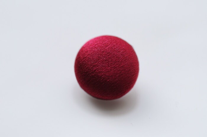 Wine Wedding Dress Buttons Dark Red 100% Silk Satin Bridal Buttons Silk Charmeuse