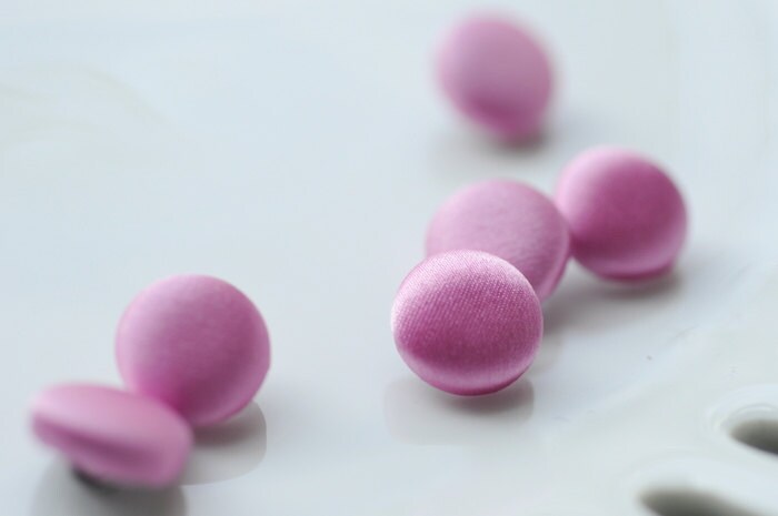 Pink Wedding Dress Buttons 100% Silk Satin Bridal Buttons Silk Charmeuse