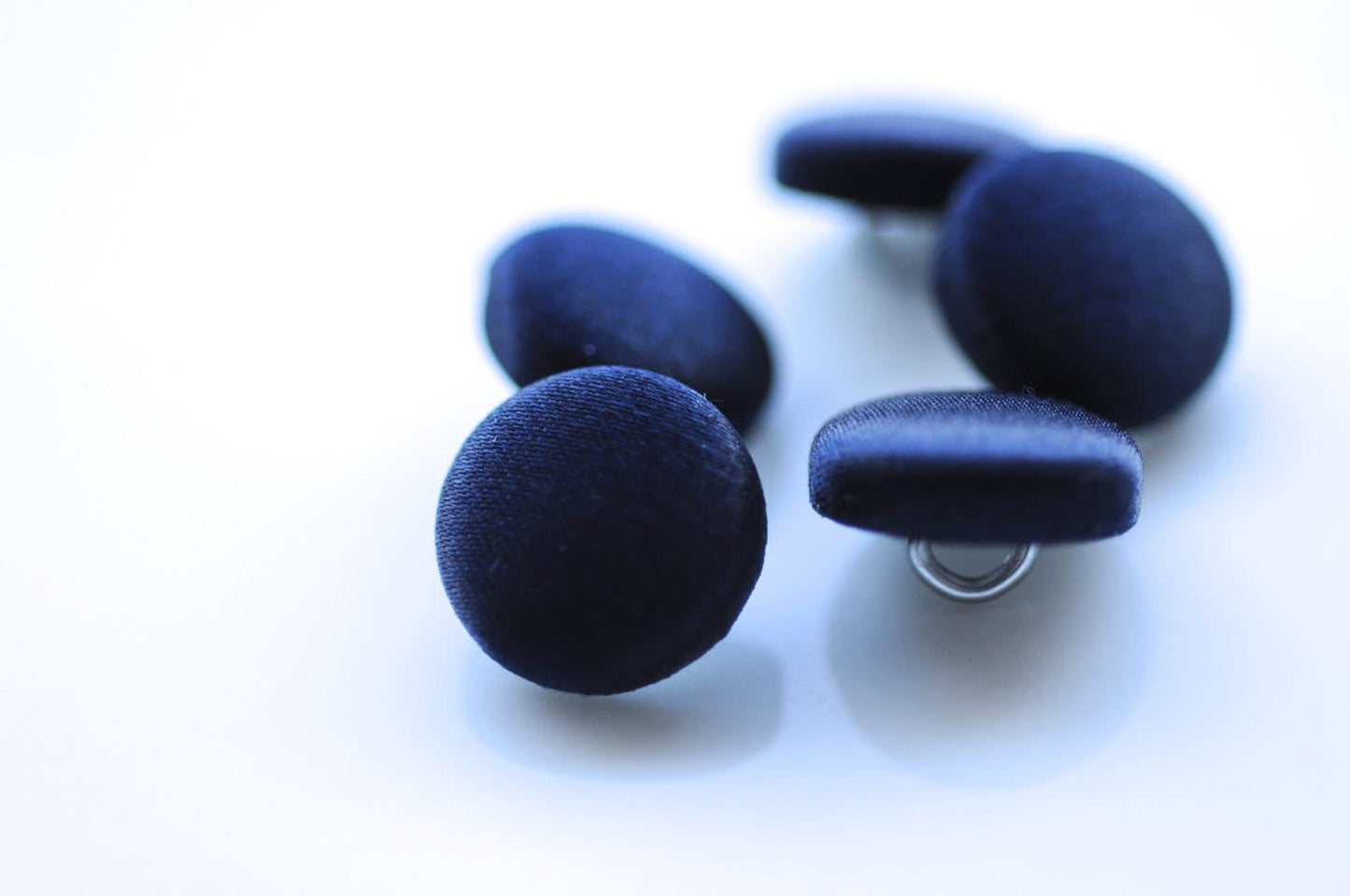 Navy Wedding Dress Buttons Silk Satin Bridal Buttons Blue Silk Charmeuse