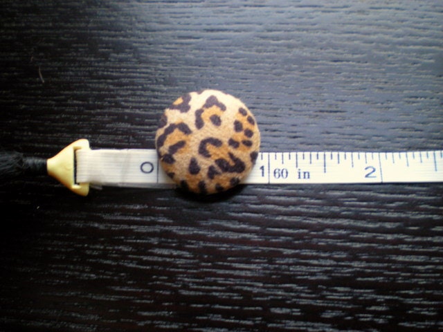 Handmade Leopard Print Faux Suede Fabric Covered Buttons