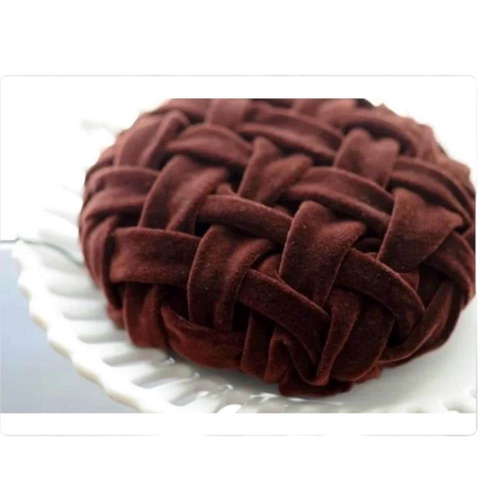 Chocolate Velvet Lattice Smocked Mini Hat Fascinator Very Vintage