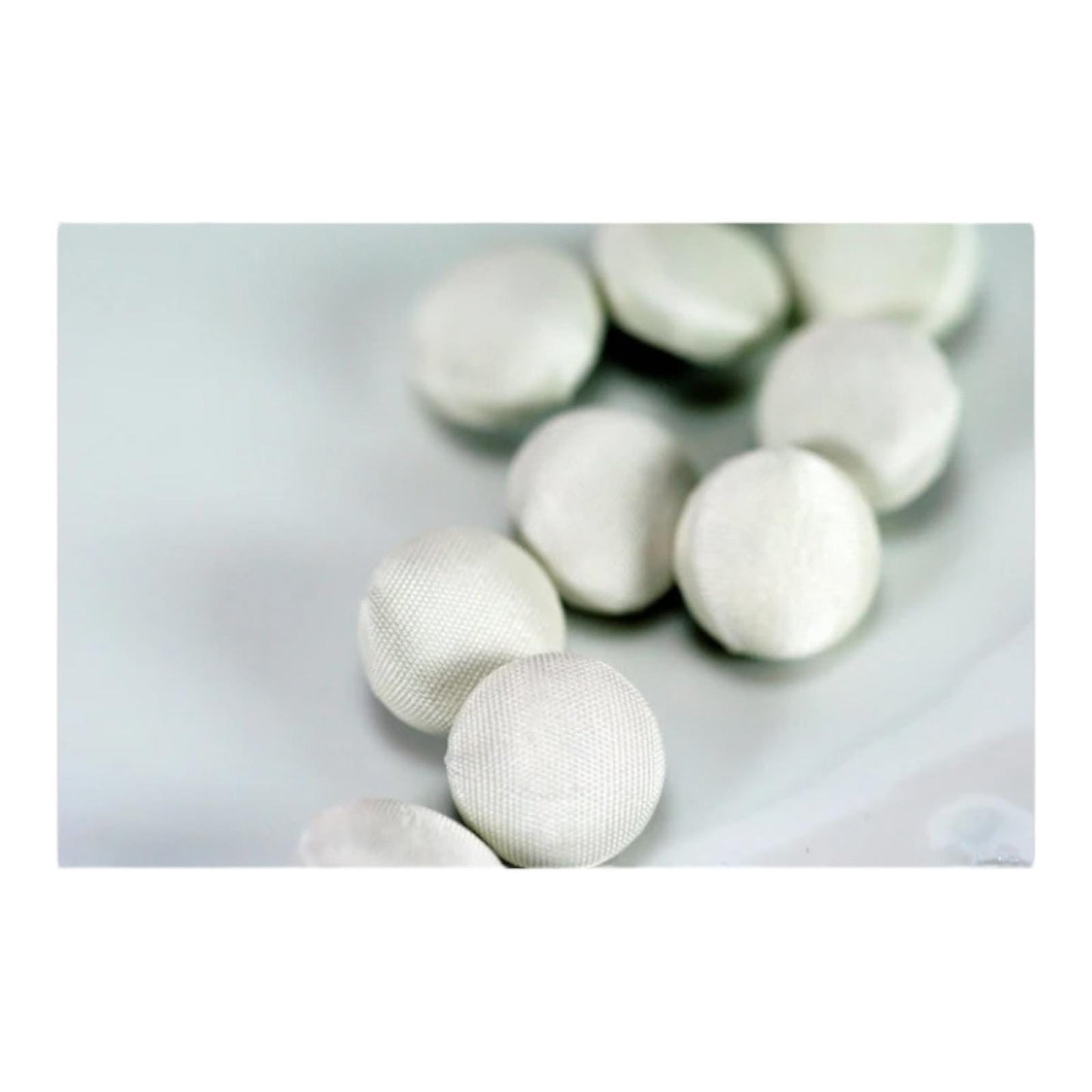 Ivory Taffeta Bridal Buttons